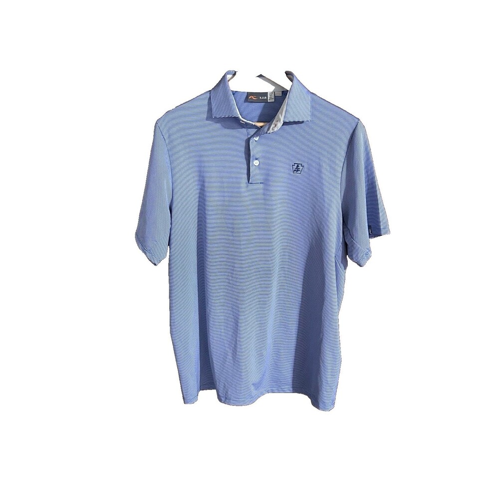 KJUS Men's 52 L Comfort Fit UPF 50+ Stripped Polo